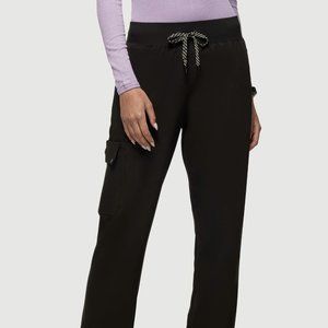 Jaanuu Women's 4-Pocket Relaxed Essential Pant in Black